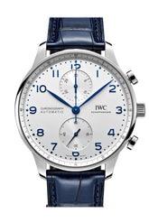 Iwc Portuguese Silver Dial Stainless Steel Watch Iw371605